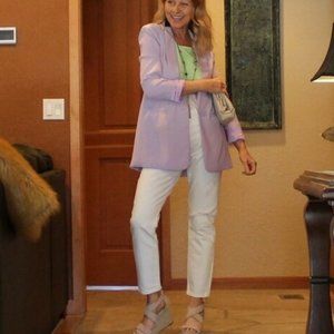 Endless Rose Blazer in lavender.